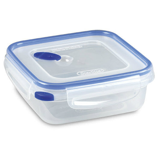 Sterilite Clear Gasket Box, Blue