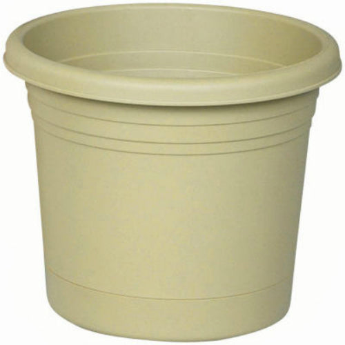 Southern Patio RR0824OG Rolled Rim Planter w/ Attached Saucer, 8