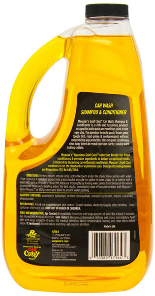 Meguiar's G7164 Gold Class Car Wash Shampoo & Conditioner, 64