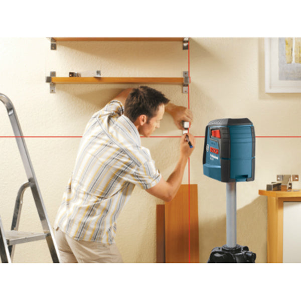 Bosch Self-Leveling Cross Line Laser Level with Clamp Mount