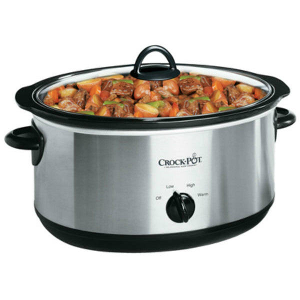 Wholesale Oval Slow Cooker- 7qt- Silver SILVER