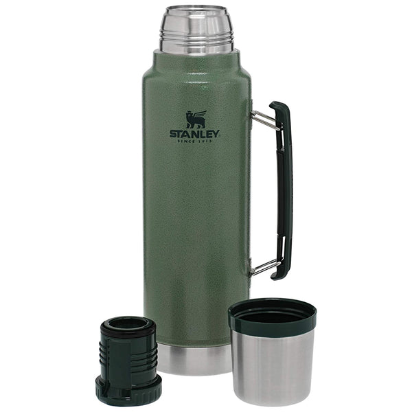 Stanley Classic Vacuum Insulated Stainless Steel Bottle, 2 qt, Green