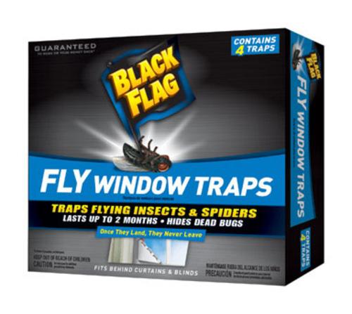 Black Flag Window Fly Trap - 4 pack