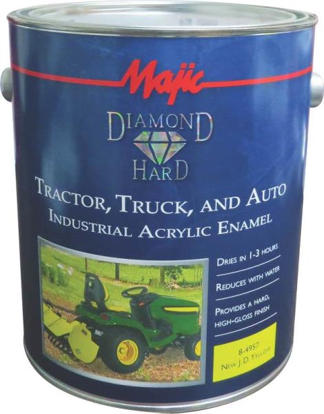 Majic Diamond Hard 8-4957-1 Industrial Acrylic Enamel Paint, JD Yellow