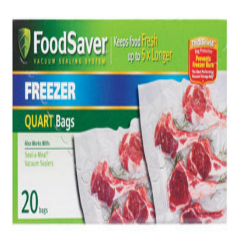 FoodSaver® FSFSBF0326-P00 Pre-Cut Vacuum Sealing Bag, Gallon, 28-Count –  Toolbox Supply