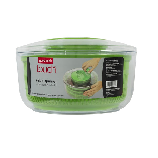 Good Cook Touch Green/Clear Plastic Salad Spinner 