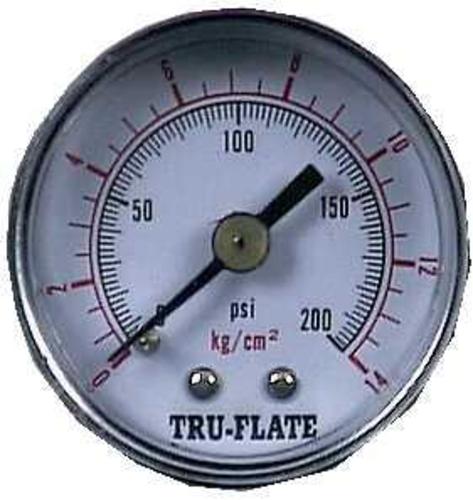 Tru-Flate 24801 Mini Air Line Pressure Gauge 0-200 Psi – Toolbox