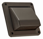 Lambro 604B Fresh Air Intake Vent, Removable Screen, Brown Plastic, 4 inches