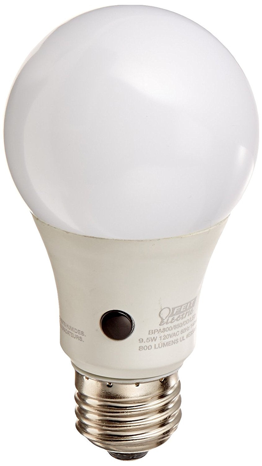 Feit Electric BPA800/850/DD/LED A19 Dusk Till Dawn LED Light Bulb, 3000K