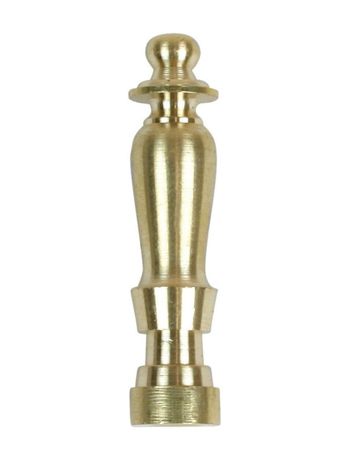 Jandorf 60100 Finial, Brass, 2", Pk 1