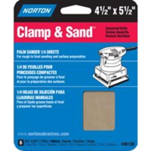 Norton 07660702057 Assorted Multisand Sheet 4 1/2" x 5 1/2"