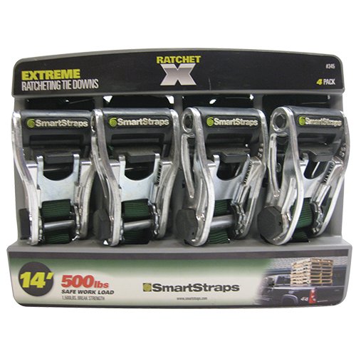 SmartStraps 345 Ratchet Tie Down 14&#039;, Green