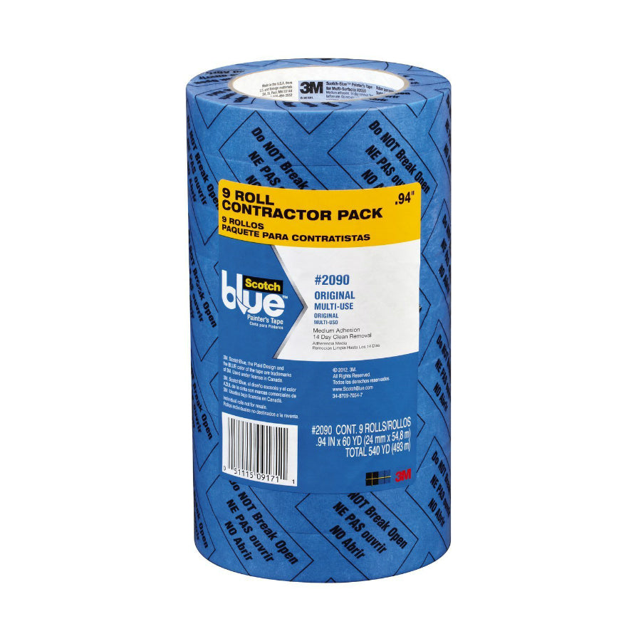 ScotchBlue™ 2090-24A-CP Original Multi-Use Painter's Tape, 0.94" x 60 Yd, 9-Pack