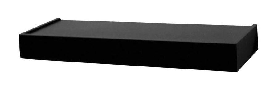 Knape & Vogt 0140-24BK Decorative Floating Shelf, Black, 24"