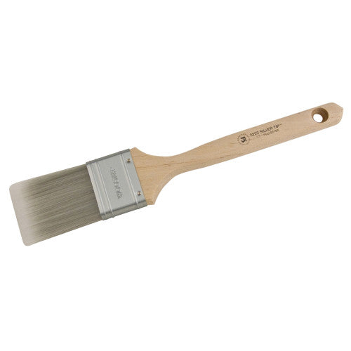 Wooster® 5220-2 Silver Tip® Flat Sash Brush, 2", Birch Hardwood Handle