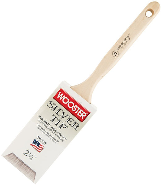 Wooster® 5220-2-1/2 Silver Tip® Flat Sash Brush, 2", Birch Hardwood Handle