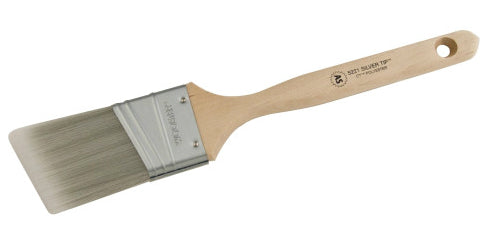 Wooster® 5221-2 Silver Tip® Angle Sash Paint Brush, 2", White & Silver