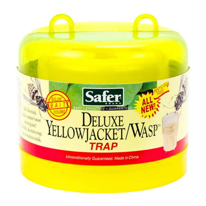 Safer® 00280 Deluxe Yellow Jacket & Wasp Reusable Trap with Bait