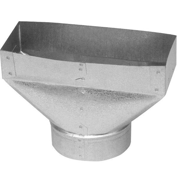 Imperial GV0705-C Galvanized Standard Register Boot, 30-Gauge, 4" x 12" - 6"