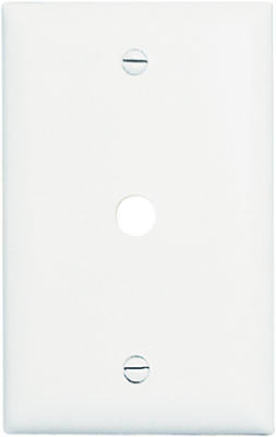 Pass & Seymour SP11WU Communication Wall Plate, 1-Gang, White