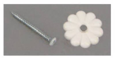 24 Piece White Rosette Button