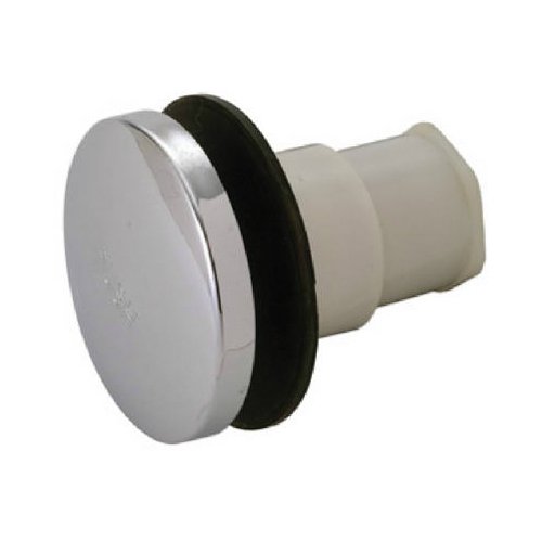 Master Plumber 172-547 Plastic Body Universal Stopper, Chrome Finish Cap