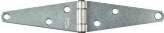 National Hardware® N127-969 Heavy-Duty Strap Hinge, 4", Zinc Plated