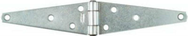 National Hardware® N128-017 Heavy-Duty Strap Hinge, 5", Zinc Plated