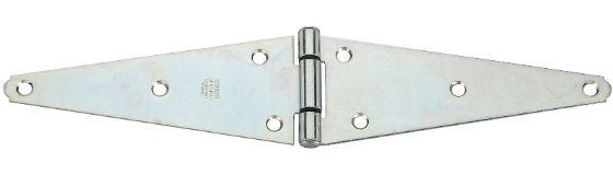 National Hardware® N128-157 Heavy-Duty Strap Hinge, 8", Zinc Plated