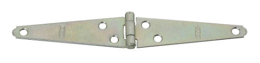 National Hardware® N127-514 Light-Duty Strap Hinge, 4", Zinc Plated, 2-Pack