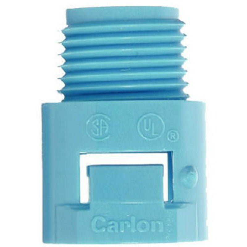 Carlon A243D-CAR ENT Blue Smurf Male Adapter, 1/2"