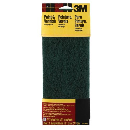 3M 7413NA Hand Sanding Stripping Pad, 4-3/8" x 11", Coarse Grit, Green