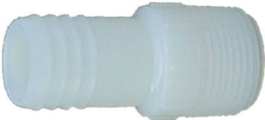 Genova 360407 Nylon Insert Male Adapter, 3/4", White