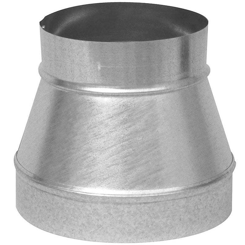 Imperial GV1352 Galvanized Taper Reducer, 24 Gauge, 8" x 7"