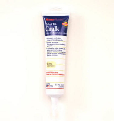 Master Plumber 032109 Tub & Tile Bone Caulk, 5.5 Oz