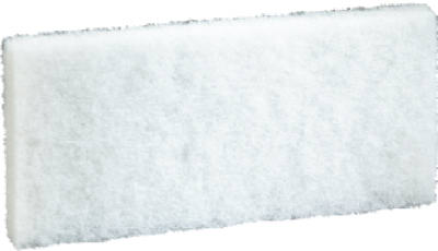 3M 8440 Doodlebug Cleaning Pad, 4-5/8" x 10", White