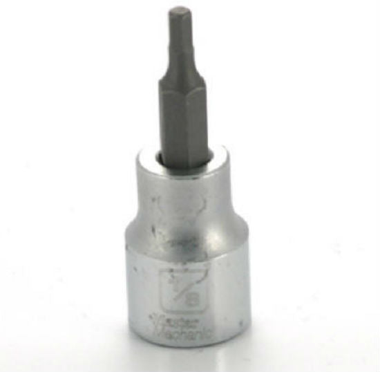 Master Mechanic 302448 Hex Bit Socket, 3/8" Drive, 1/8"