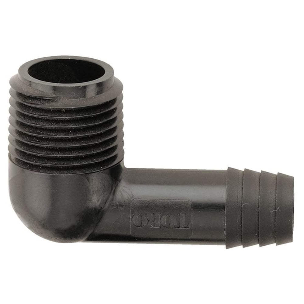 Toro 53304 Funny Pipe Male Elbow, Plastic, 3/8" x 1/2"