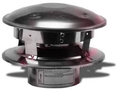 Selkirk 243800 Pellet Vertical Round Top/Termination Cap, 3", #3VP-VC