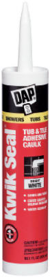 Dap® 18032 Kwik-Seal® Kitchen & Bath Adhesive Caulk, 10.1 Oz, White