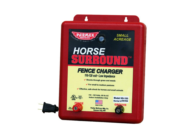 Parmak HS-100 Horse Surround Fence Charger, 110-120 Volt, Small Acreage