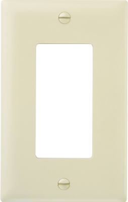 Pass & Seymour Urea Wall Plate, 1 Gang, Ivory