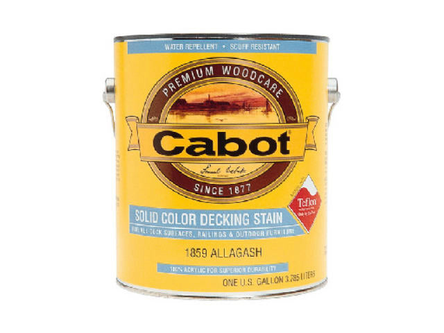 Cabot® 1808-07 Solid Color Acrylic Decking Stain, Medium Base, 1 Gallon