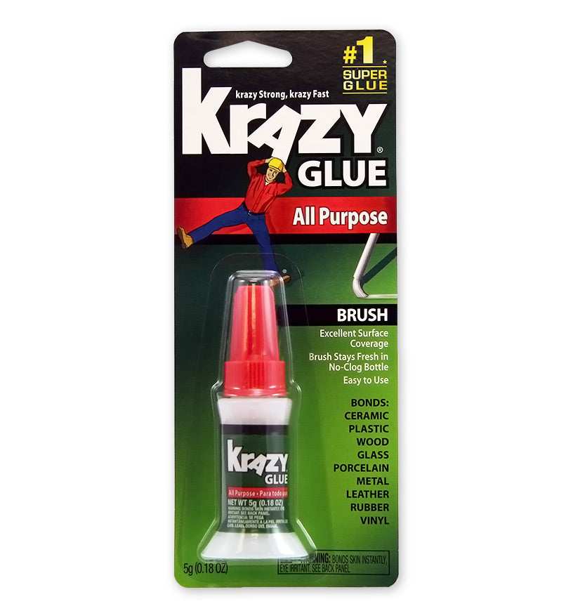 Krazy Glue® KG92548R All Purpose Brush-On Glue, 5-Gram