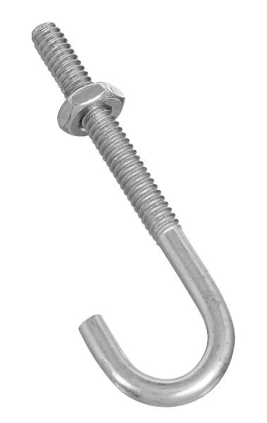 National Hardware® N232-876 Steel J-Bolt, 3/16" x 2.5", Zinc Plated