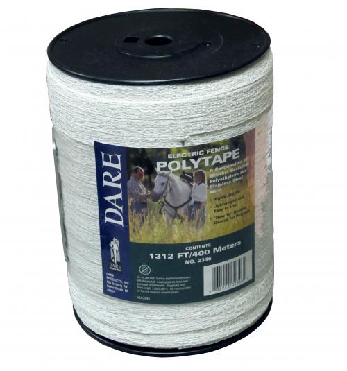 Dare 2346 Electric Fence Poly Tape, 1/2" Wide x 1312'