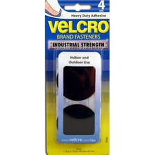 "VELCRO" COIN STICKY BLACK 1-7/8"