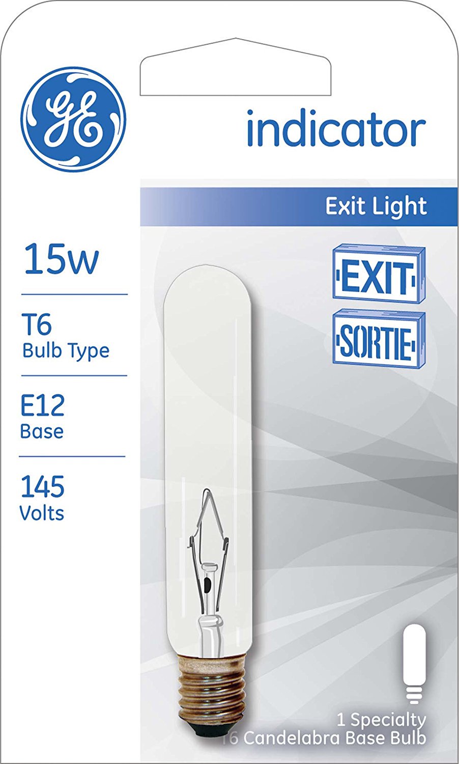 GE 14641 - Intermediate Screw Base Exit Light Bulb
