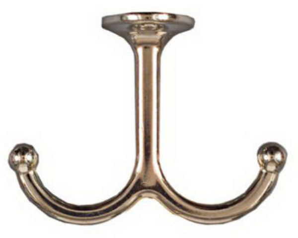 National Hardware® N245-837 Undershelf Coat Hook, Nickel 2-Pack