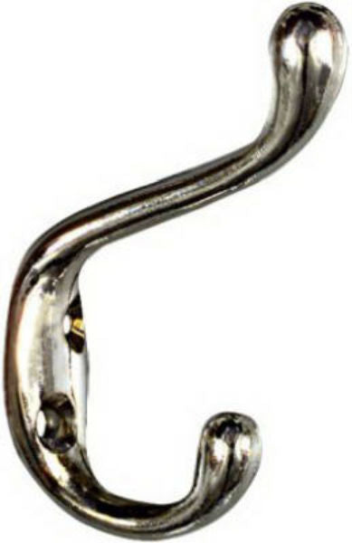 National Hardware® N248-237 Heavy-Duty Coat & Hat Hook, Nickel